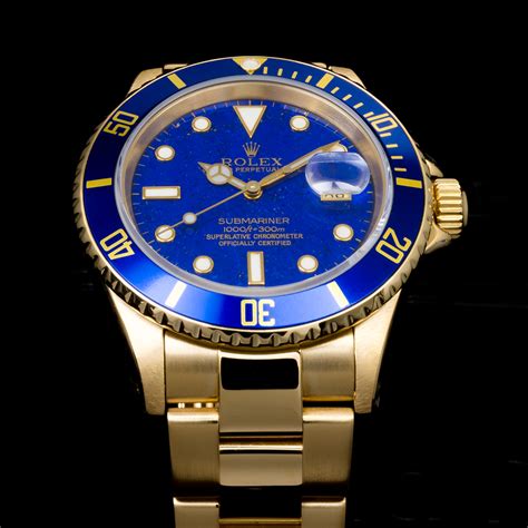 rolex submariner oroquadrante blu|rolex submariner dates.